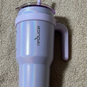 Reduce Lavender Iridescent Travel Mug with Handle